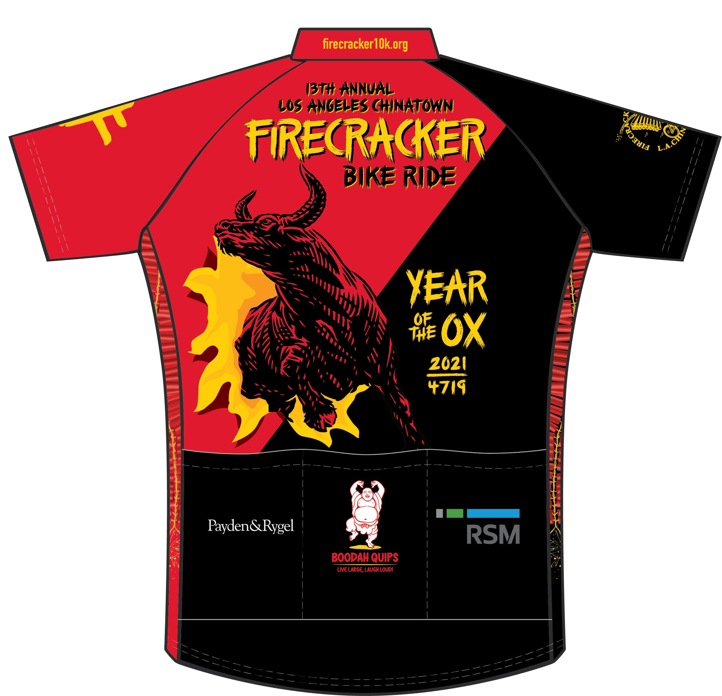 2021: Ox Bike Jersey | LA Chinatown Firecracker Merchandise Store